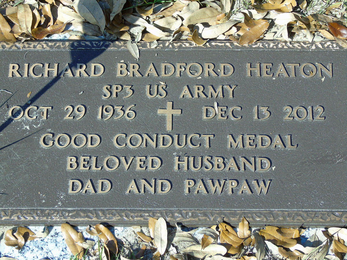 Headstone for Heaton, Richard Bradford